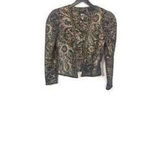 Vintage Cachet by Bari Protas Jacquard Blazer 5/6
